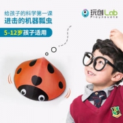 玩创 科学魔盒 瓢虫刷碗机+2课时直播课 适合5-12岁儿童