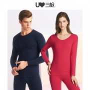 三枪 男女款 莱卡棉内衣套装