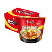 白象 桶装方便面 红烧牛肉味 107g*12桶