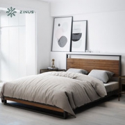 ZINUS 际诺思 索纳特MW1 宽木靠背铁架床 1.5m