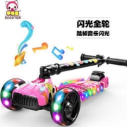 草莓猫 儿童滑板车 三轮 不闪光