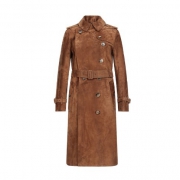 京东PLUS会员：BURBERRY 巴宝莉 80070971 女款反绒面Trench风衣 低至24095元（双重优惠）