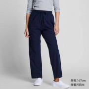 优衣库 418564 女士全棉松紧九分裤