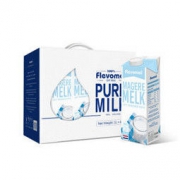 风车牧场Flevomel 比利时进口 3.7g乳蛋白脱脂高钙纯牛奶 1L *6盒 整箱装 *3件