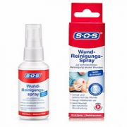 德国进口、无痛抑菌、儿童可用：50ml SOS 伤口清洁消毒液体喷雾