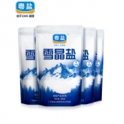 粤盐 天然湖盐巴精制食用盐雪晶盐4袋 券后￥17