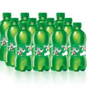 限华南： 七喜 7up 柠檬味 汽水碳酸饮料 330ml*12瓶 *2件