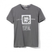 海一家 2019夏季新品 男士字母短袖