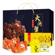 京东PLUS会员：横行记 大闸蟹提货礼券 公4.0两 母3.0两 8只 68元包邮（需用券）