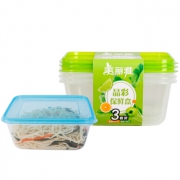运费券收割机：MARYYA 美丽雅 晶彩系列 塑料保鲜盒 1000ml*3个 *2件 +凑单品 5.96元（需用券，合2.98元/件）