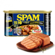 SPAM 世棒 午餐肉罐头 黑椒口味198g