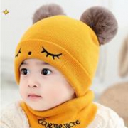 A类品质、加绒保暖：Tianyibear/天意熊 婴幼儿毛线帽