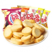 米多奇烤馍丁（烧烤味）500g*2散装早餐零食品小吃烤馍馒头片零食 *4件