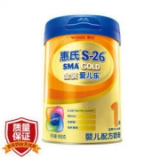 惠氏（Wyeth）S-26爱儿乐奶粉1段 0-6月龄婴儿配方 900克（罐装） 新包装
