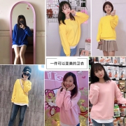 ￥39.9 假两件无帽卫衣女宽松薄款上衣