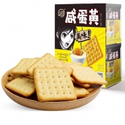 日盈 咸蛋黄苏打饼干 402g*2盒 19.9元包邮（需用券）