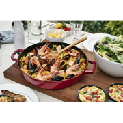 Staub 铸铁煎锅 带手柄 樱桃红 26cm