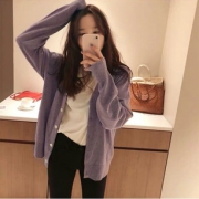 初秋新款很仙的洋气甜美针织开衫女
