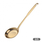 Buyer Star 304不锈钢彩色漏勺 金色小号款 17元包邮（需用券）