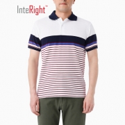 InteRight 男士休闲条纹拼接T恤 19元