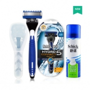 Schick 舒适 水次元5层刀片手动剃须刀（1刀架1刀头+旅行装须刨+刀盒） 68元包邮（需用券）