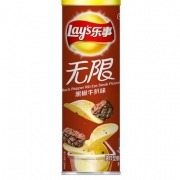凑单品、限地区： Lay's 乐事 无限薯片 黑椒牛扒味 104g