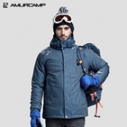 降62元！超强防水+保暖棉！英国Amurcamp 男加厚滑雪棉服