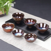 豹霖 窑变流沙金茶杯 4.8元包邮