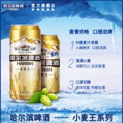 Harbin/哈尔滨 啤酒 小麦王 550ml*40听 119.8元包邮