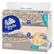 限地区、运费券收割机： Vinda 维达 倍韧系列 抽纸 2层180抽*6包（133*195mm） *3件