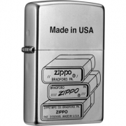 ZIPPO 之宝 特殊的记忆锻纱镀铬彩印 205-015008 *2件 138元包邮（需用券，合69元/件）