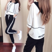 ￥39.8 短袖长裤休闲运动服套装女