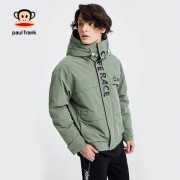 Paul Frank大嘴猴 男士立领连帽羽绒服