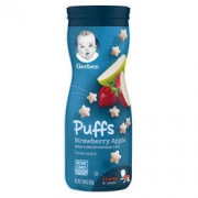 Gerber 嘉宝 婴幼儿辅食星星泡芙 42g 草莓苹果味 *5件