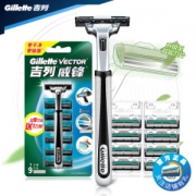 Gillette 吉列 威锋旋转双层刀片 1刀架 9刀头 *6件