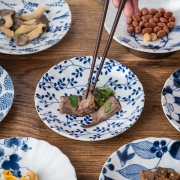 Mino Yaki 美浓烧 日式简约陶瓷盘 6英寸 *5件 89元包邮（需用券，合17.8元/件）