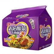 19日8点、免邮券收割：统一 方便面 老坛酸菜牛肉味面 121g*五连包
