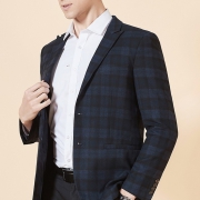 相思鸟 NDMGNX041S. 男士修身格纹西装 59元（需用券）