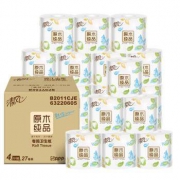 京东PLUS会员：清风 原木卷纸 4层110g27卷 *3件