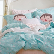9日0点：Dohia 多喜爱 丸子的小花园 纯棉四件套 1.2m床 179元包邮（前50件）