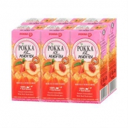马来西亚进口 日本POKKA 鲜活蜜桃冰红茶 250ml*6瓶超值分享装*8件
