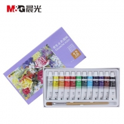 晨光 丙烯水粉颜料 5ml 12色 送笔刷1支 5.9元包邮（需用券）