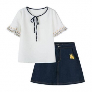 4日10点：Semir 森马 13-048040286 衬衫短裙两件套