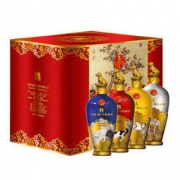五粮液股份公司出品 戊戌狗年纪念酒 52度 500ml*4瓶 礼盒装