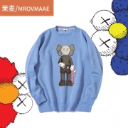 ￥46 茉麦 kaws联名芝麻街卫衣 情侣装上衣