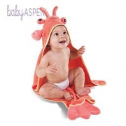 babyaspen 婴儿连帽浴巾 小龙虾