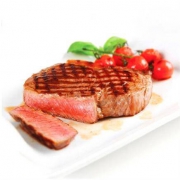 16点：恒都 菲力牛排黑椒风味家庭儿童牛排腌制调理10片 1kg组合装*2件