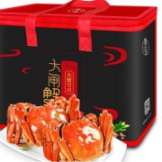 京东PLUS会员： 隆上记 现货 大闸蟹礼盒 公3-3.4两/只 母2-2.4两/只 8只装 *2件