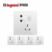 TCL-legrand 罗格朗 仕典系列 一开五孔插座*5只装 83元包邮（需用券）