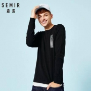 Semir 森马 14-057071205 男士圆领针织衫
